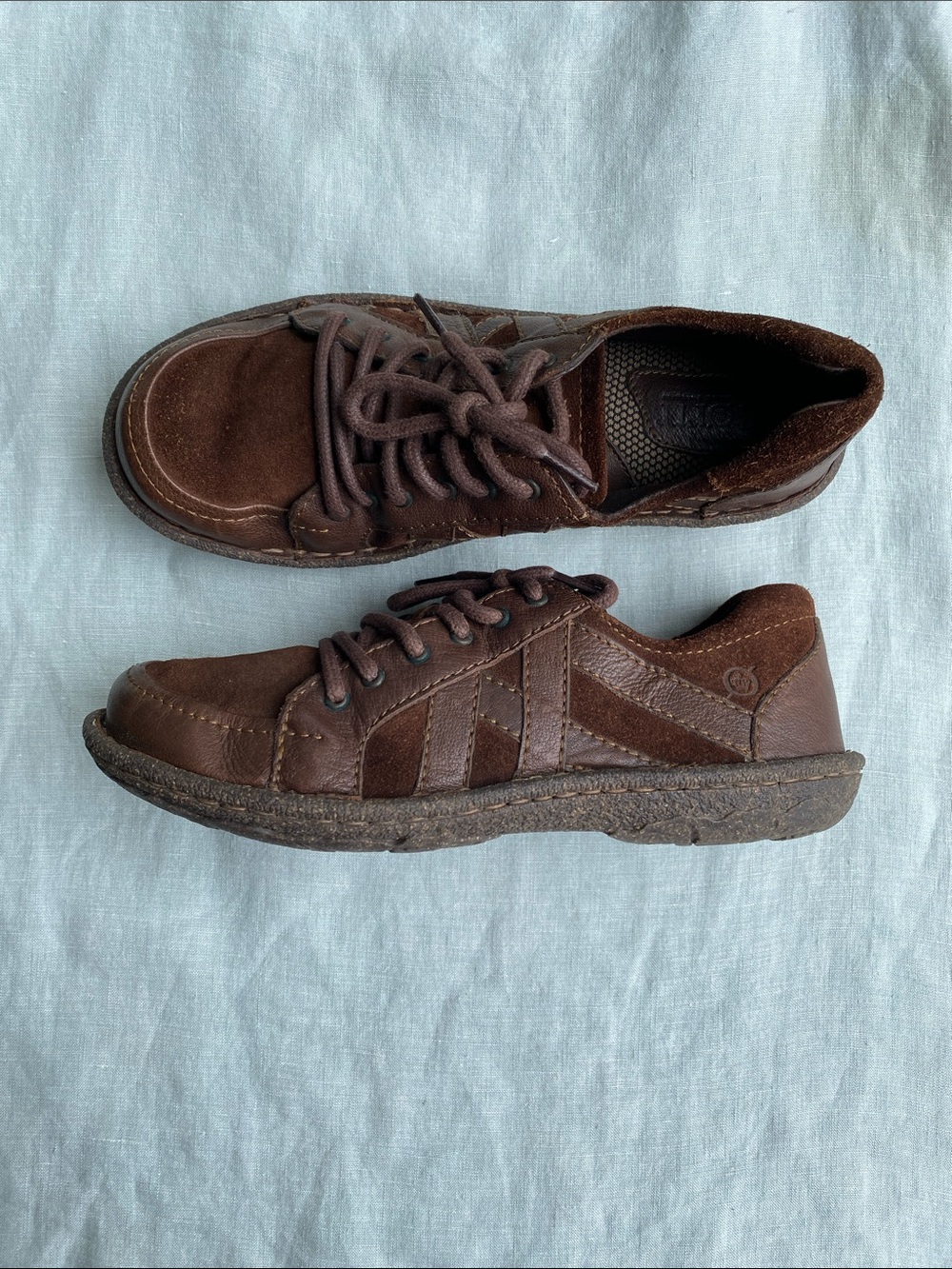 Born brown leather suede Sommer dress sneakers